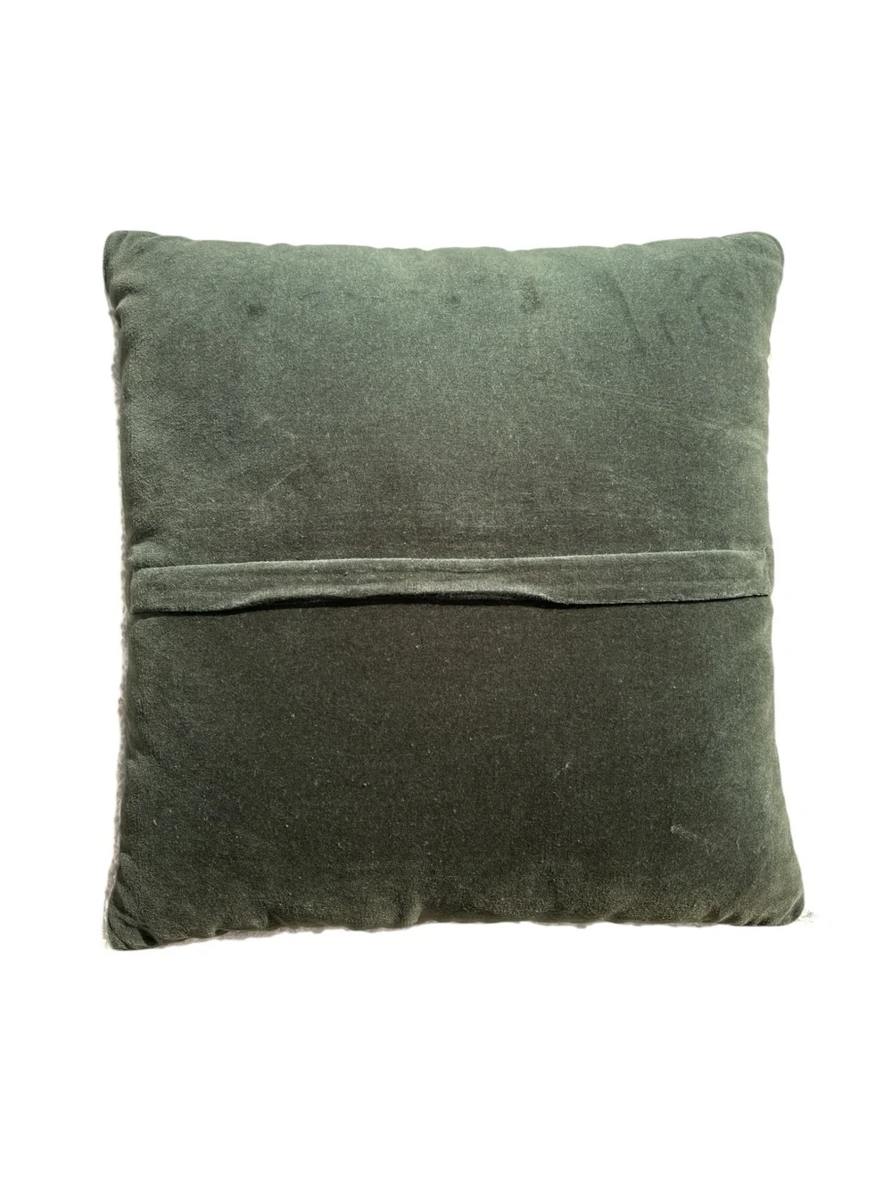L.L. Bean Wool Hooked Downhill Skier Motif Throw Pillow 15”x16”